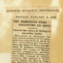 Mrs. Harrington Heads Osteopathic Aid Group