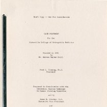 Case study for the Kirksville College of Osteopathic Medicine: Draft Copy