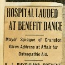 Hospital Lauded at Benefit Dance