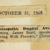 Osteopathic Hospital Auxiliary