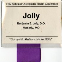 National Osteopathic Health Conference Name Badge