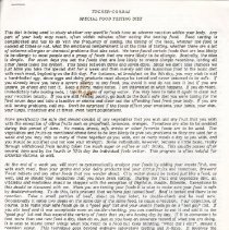 Tucker-Cordas: Special Food Testing Diet