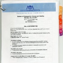 Bureau of Osteopathic History and Identity, Meeting Manual