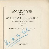An Analysis of the Osteopathic Lesion