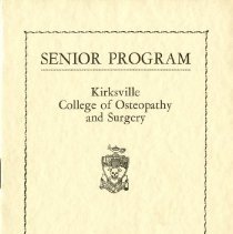 Kirksville College of Osteopathy & Surgery Commencement Program Feb 1943