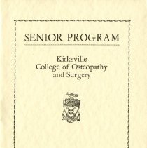 Kirksville College of Osteopathy and Surgery Commencement Program Feb 1943