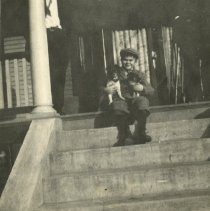 Little Boy on Steps