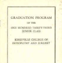 Kirksville College of Osteopathy and Surgery Commencement Program May 1969