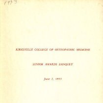 KCOM Senior Awards Banquet Program June 1973