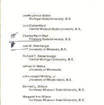 Kirksville College of Osteopathic Medicine Commencement Program June 1982
