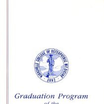 Kirksville College of Osteopathic Medicine Commencement Program June 1988