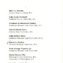 Kirksville College of Osteopathic Medicine Commencement Program June 1986