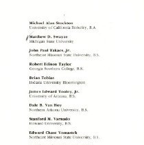 Kirksville College of Osteopathic Medicine Commencement Program June 1986