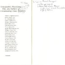 Kirksville College of Osteopathic Medicine Commencement Program June 1986