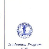 Kirksville College of Osteopathic Medicine Commencement Program June 1988