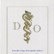 Kirksville College of Osteopathic Medicine Commencement Itinerary Handbill