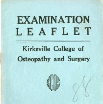 Organic Chemistry Examination Leaflet