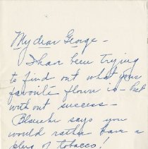 Letter from "Sister Deb" to George Laughlin Regarding a Speedy Recovery