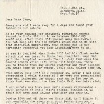 Letter from Mary Claus Laughlin to Mary Jane Laughlin