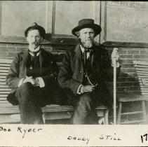 AT Still & Bob Ryder Sitting on Bench 1900 Mar 15
