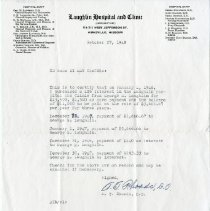 Letter from A.T. Rhoads