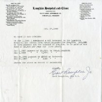 Letter from Earl Laughlin, Jr.