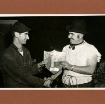 Cooper & Boone with KCOS Basic Sciences plaque 1952