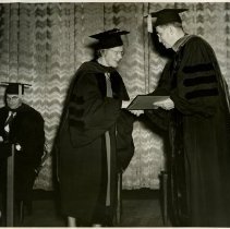 Dr. Grace McManis presented with honorary degree 1950 Dec