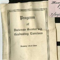 Doctorate Service and Graduating Exercises