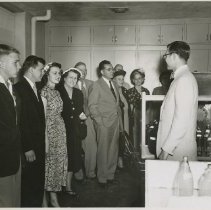 Dick Lamb & others at KCOS Hospital open house 1947 May 18