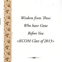 Student Clinician Ceremony Program