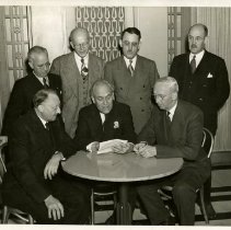 Men at table in ACOS meeting 1941 Oct