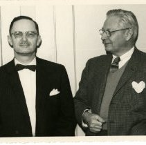 Carr & Tilley in suits 1959 Mar 16