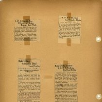 Page Fifty-Two of the Alpha Phi Omega Scrapbook