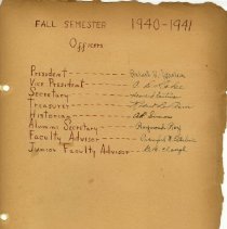 Page Fifty-Seven of the Alpha Phi Omega Scrapbook