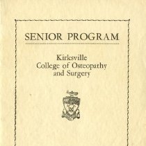 Kirksville College of Osteopathy & Surgery senior program 1943 Feb