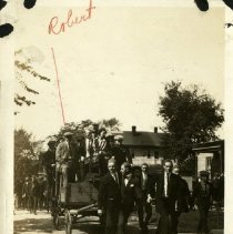 Robert H. & Sara Clark on Honeymooner's ride ca. 1924