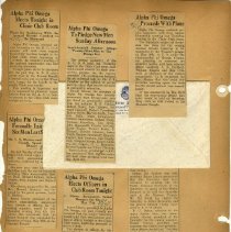 Page Sixty-Four of the Alpha Phi Omega Scrapbook