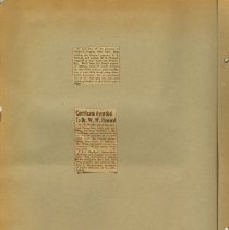 Page Fourteen of Warner Whitman Howard's Scrapbook