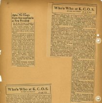 Page Ninety-Eight of the Alpha Phi Omega Scrapbook