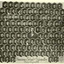 ASO graduates caps & gowns composite image 1909 Jun
