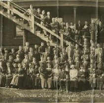 ASO class of 1913 Jun in front of ASO building