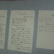 Page Ten of the Laughlin Portrait Committee Correspondence Scrapbook