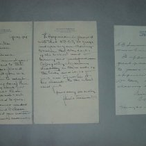 Page Eleven of the Laughlin Portrait Committee Correspondence Scrapbook