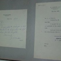 Page Fourteen of the Laughlin Portrait Committee Correspondence Scrapbook