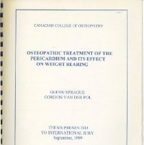 Osteopathic Treatment of the Pericardium and its Effect on Weight Bearing