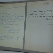 Page 38 of the Laughlin Portrait Committee Correspondence Scrapbook