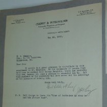 Letter from F.E. Burkholder and J.H. Cheney to H.G. Swanson
