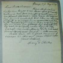 Letter from Harry L. Chiles to H.G. Swanson