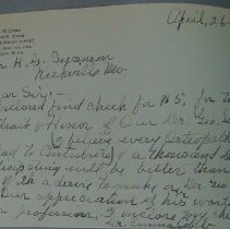 Letter from Emma Cobb to H.G. Swanson